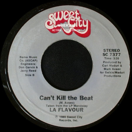 La Flavour - Only The Lonely (Have A Reason To Be Sad) / Can't Kill The Beat side B