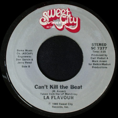 La Flavour - Only The Lonely (Have A Reason To Be Sad) / Can't Kill The Beat side B