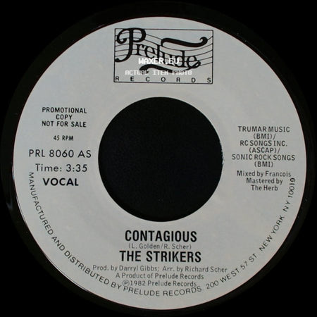 The Strikers - Contagious / Contagious side A