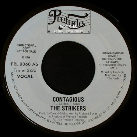 The Strikers - Contagious / Contagious side B