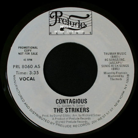 The Strikers - Contagious / Contagious side B