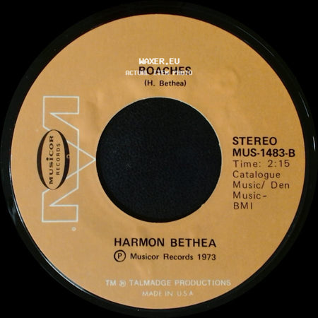 Harmon Bethea - Talking About The Boss And I / Roaches side B