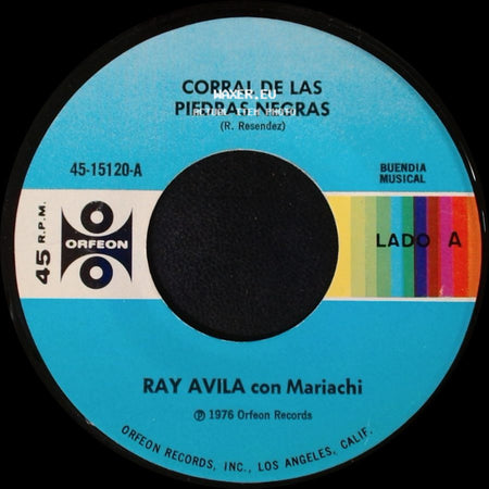 Ray Avila Con Mariachi - Corral De Las Piedras Negras / Ya Mataron Al Soplon side A