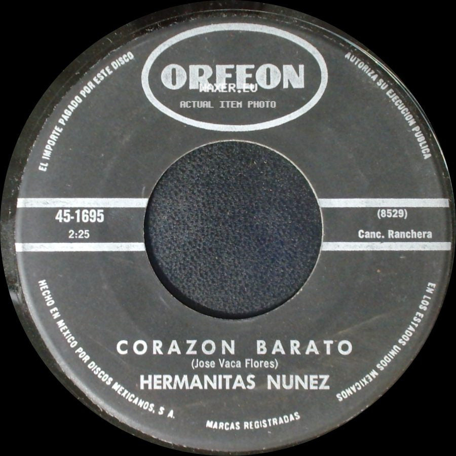 Hermanitas Nunez - Cruel Remordimiento / Corazon Barato side B