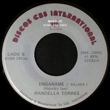 Manoella Torres - Ahora No (Balada) (Lolita De La Colina) / Engáñame (Balada) side B