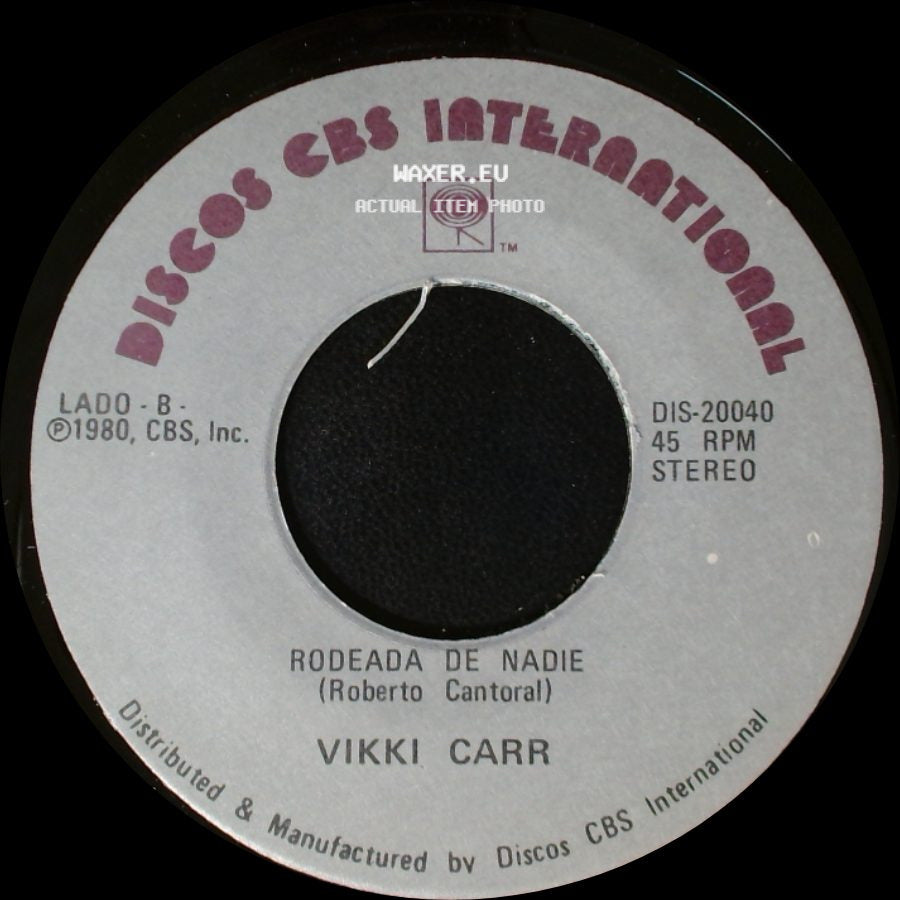 Vikki Carr - Disculpame / Rodeada De Nadie side B