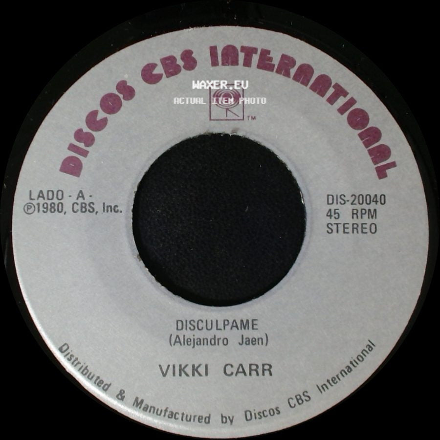 Vikki Carr - Disculpame / Rodeada De Nadie (Roberto Cantoral) side A
