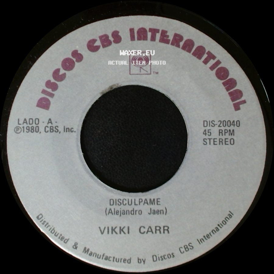 Vikki Carr - Disculpame / Rodeada De Nadie side A