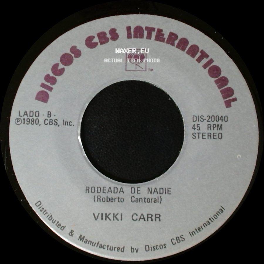 Vikki Carr - Disculpame / Rodeada De Nadie side B
