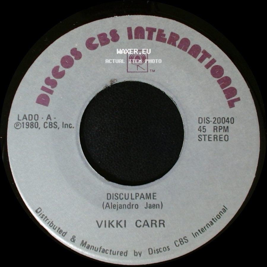 Vikki Carr - Disculpame / Rodeada De Nadie side A