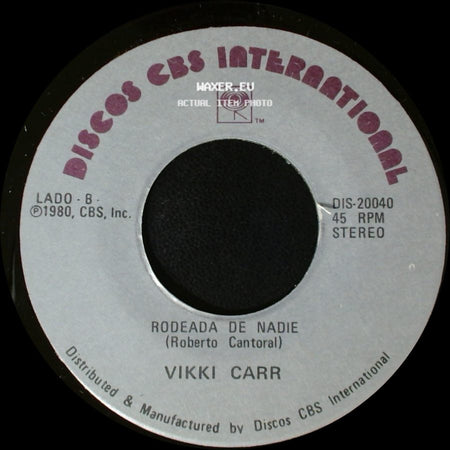 Vikki Carr - Disculpame / Rodeada De Nadie side B