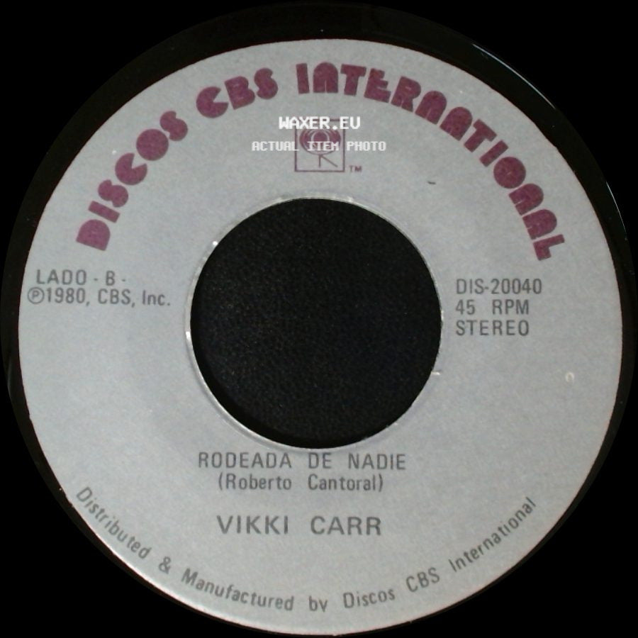Vikki Carr - Disculpame / Rodeada De Nadie side B