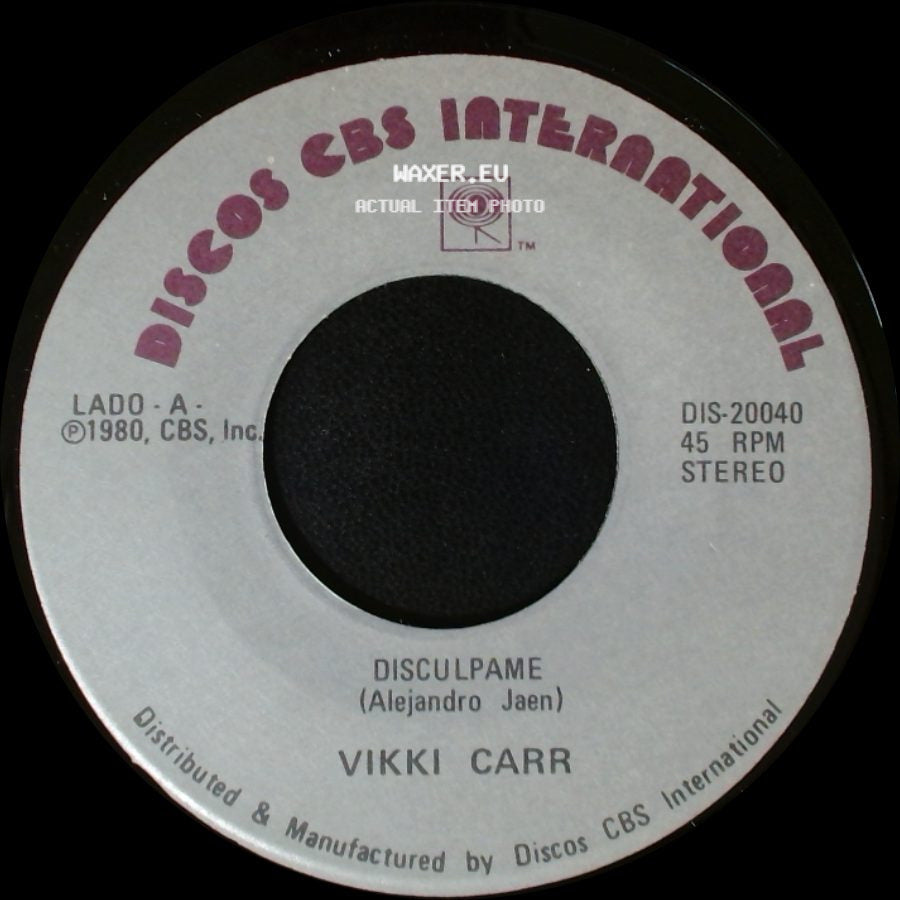 Vikki Carr - Disculpame / Rodeada De Nadie side A