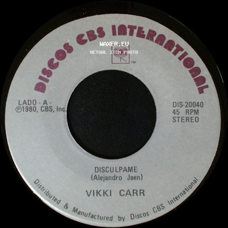 Vikki Carr - Disculpame / Rodeada De Nadie side A