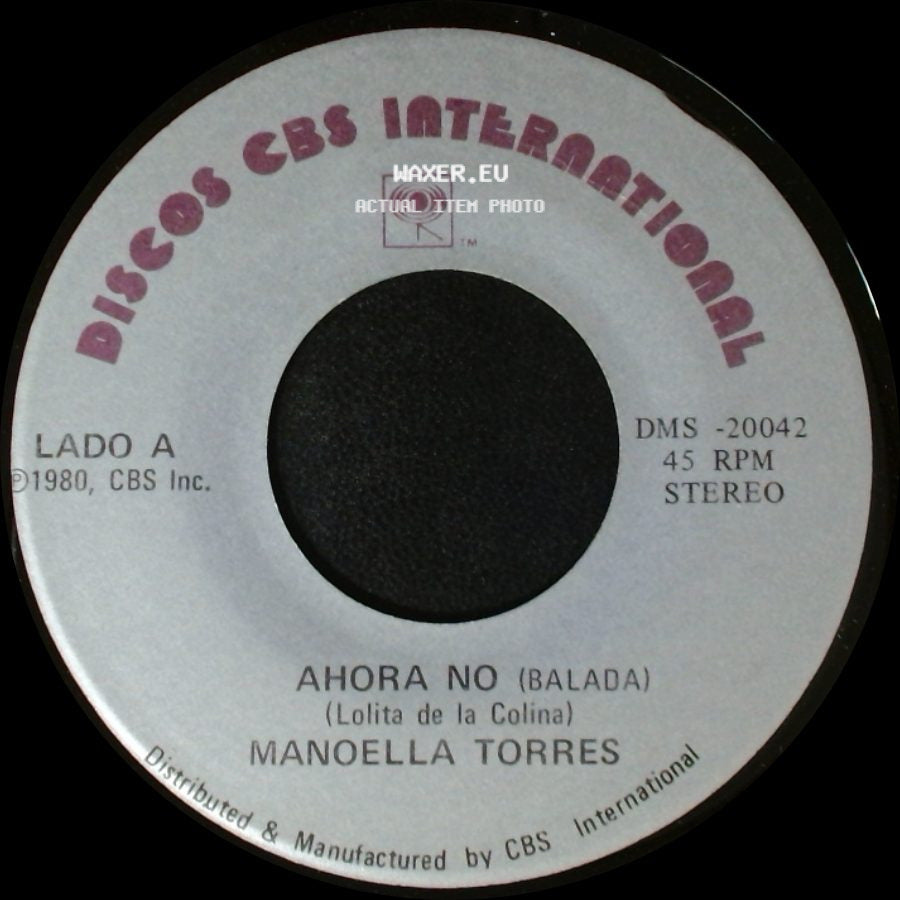 Manoella Torres - Ahora No (Balada) / Engañame (Balada) side A