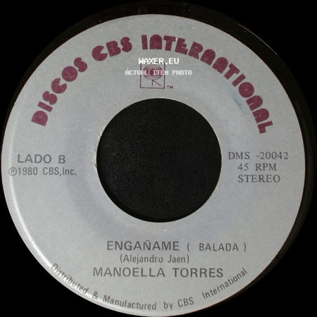 Manoella Torres - Ahora No (Balada) / Engañame (Balada) side B