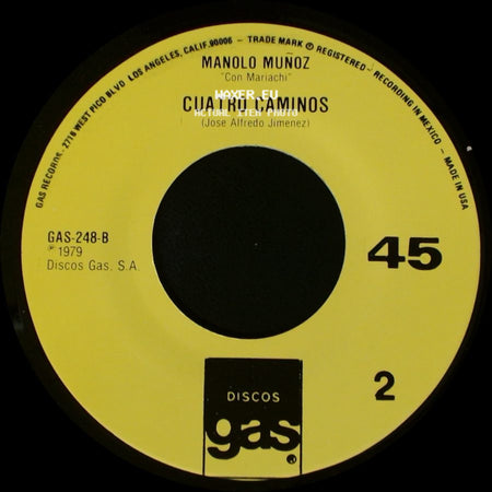 Manolo Muñoz - Animas Que No Amanezca / Cuatro Caminos side B