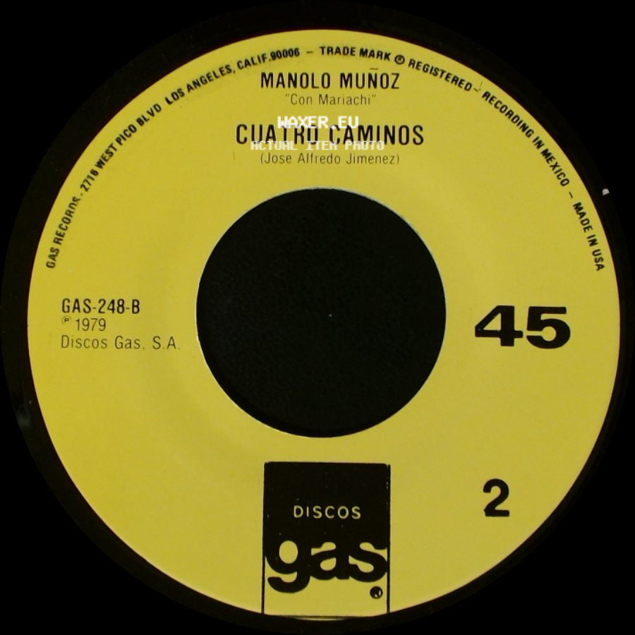Manolo Muñoz - Animas Que No Amanezca / Cuatro Caminos side B
