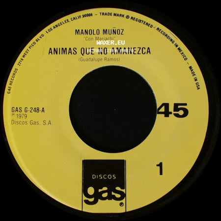 Manolo Muñoz - Animas Que No Amanezca / Cuatro Caminos side A
