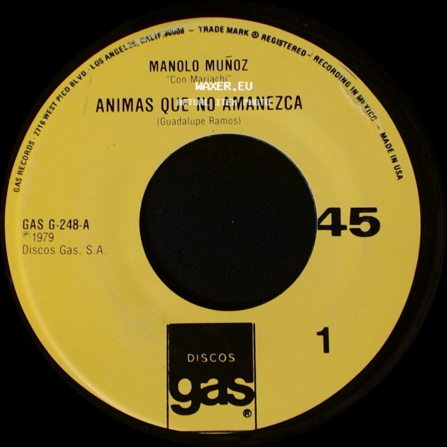 Manolo Muñoz - Animas Que No Amanezca / Cuatro Caminos side A
