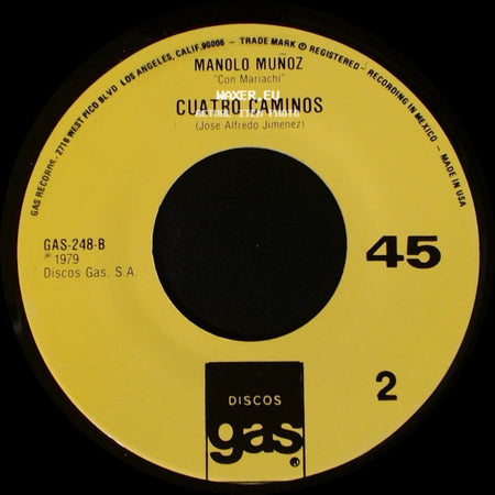 Manolo Muñoz - Animas Que No Amanezca / Cuatro Caminos side B