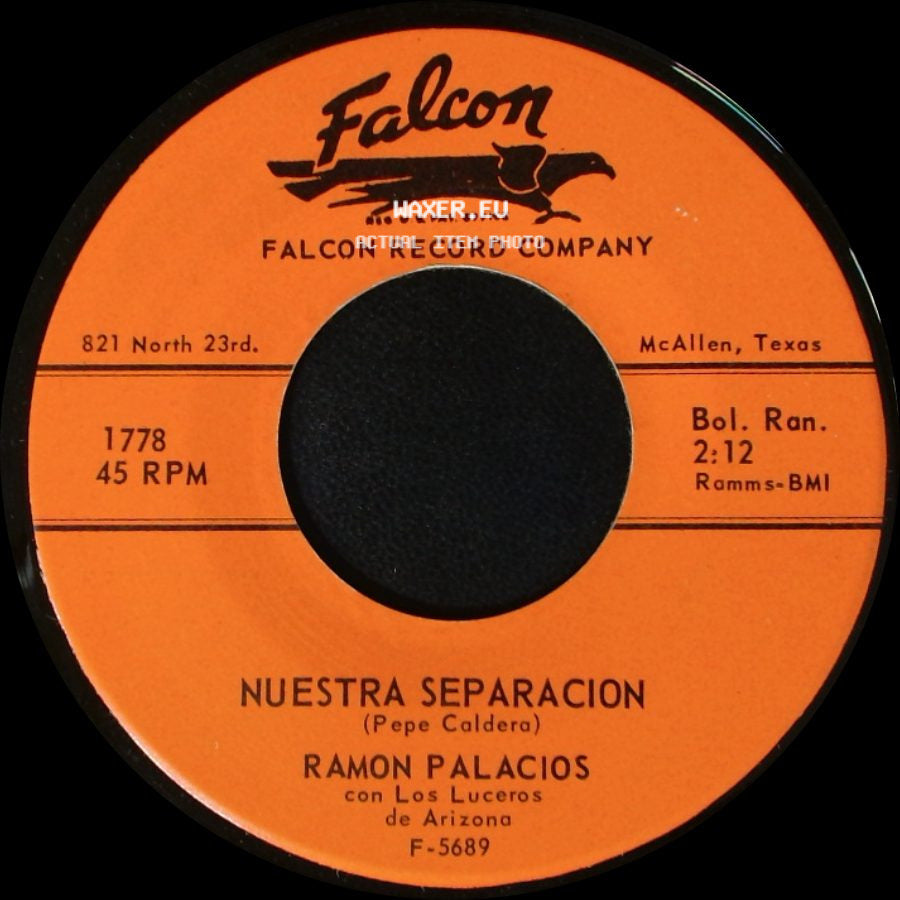 Ramon Palacios - Nuestra Separacion / Solo Dios side A
