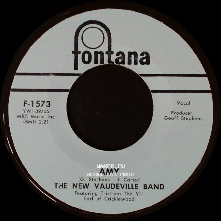 The New Vaudeville Band Featuring Tristram The Vii Earl Of Cricklewood / The New Vaudeville Band - Peek-A-Boo / Amy side B