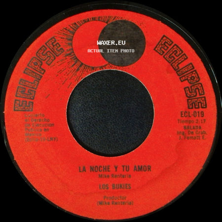 Los Bukies - Te Besare En Secreto / La Noche Y Tu Amor side B