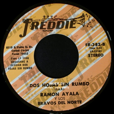 Ramon Ayala Y Los Bravos Del Norte - Ensáname A Olvidar / Dos Hojas Sin Rumbo side B
