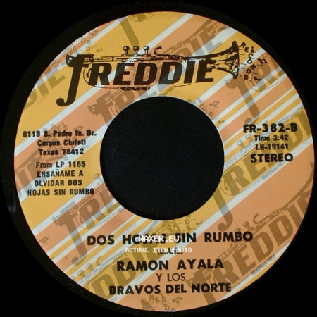 Ramon Ayala Y Los Bravos Del Norte - Ensáname A Olvidar / Dos Hojas Sin Rumbo side B