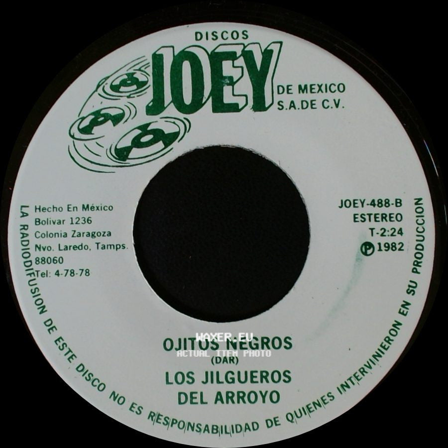 Los Jilgueros Del Arroyo - Dijiste Y Juraste / Ojitos Negros side B