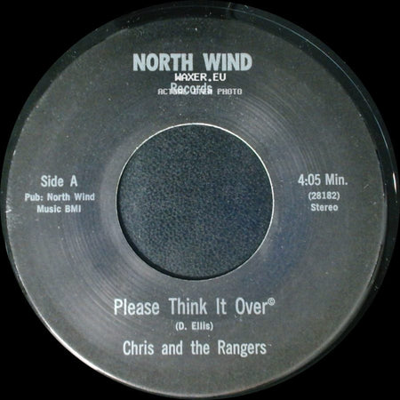 Chris And The Rangers - Please Think It Over / Sing Me A Tune side A