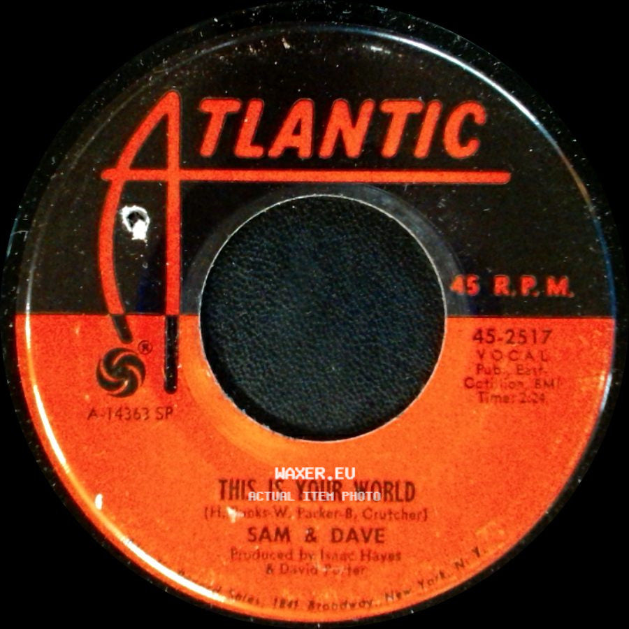 Sam & Dave - This Is Your World / You Don't Know What You Mean To Me side A