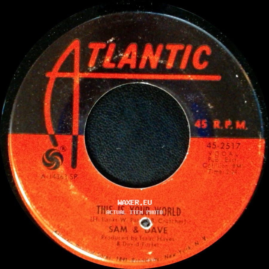 Sam & Dave - You Don't Know What You Mean To Me / This Is Your World side B