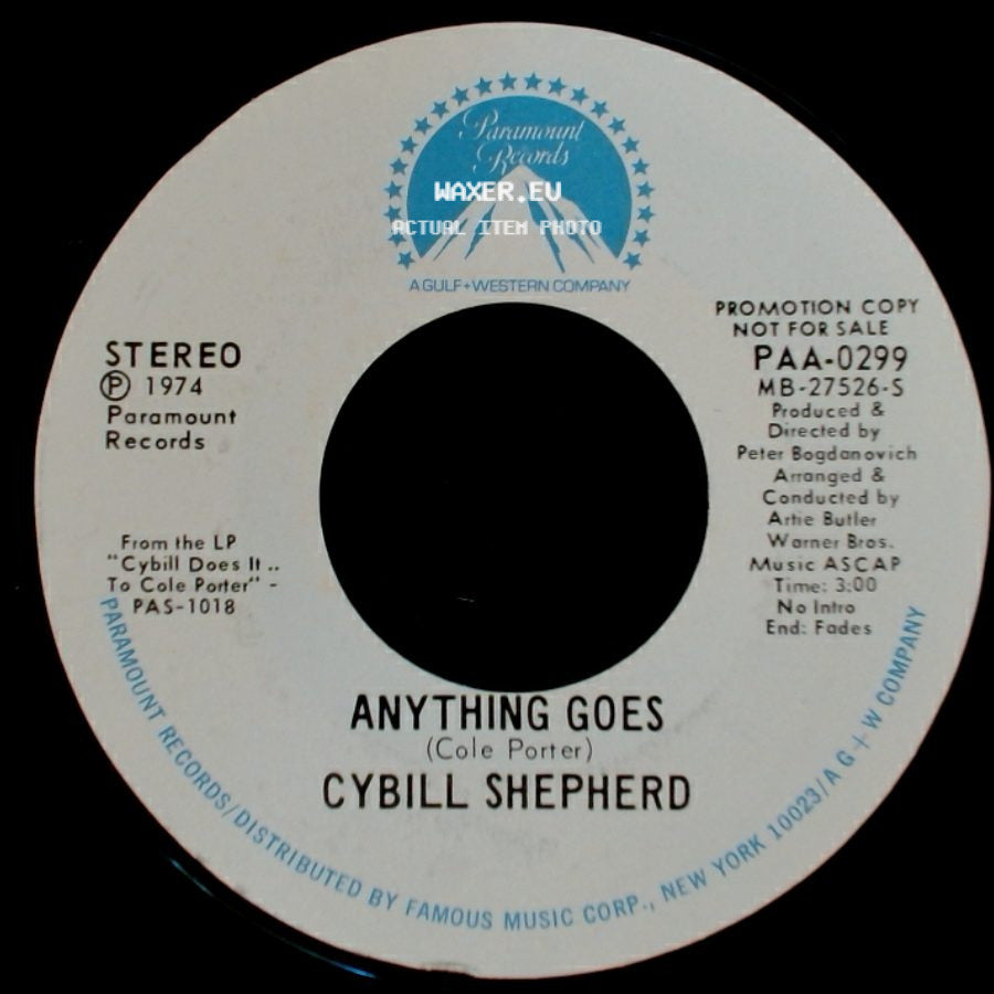 Cybill Shepherd - Anything Goes / My Heart Belongs To Daddy side A