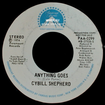 Cybill Shepherd - My Heart Belongs To Daddy / Anything Goes side B