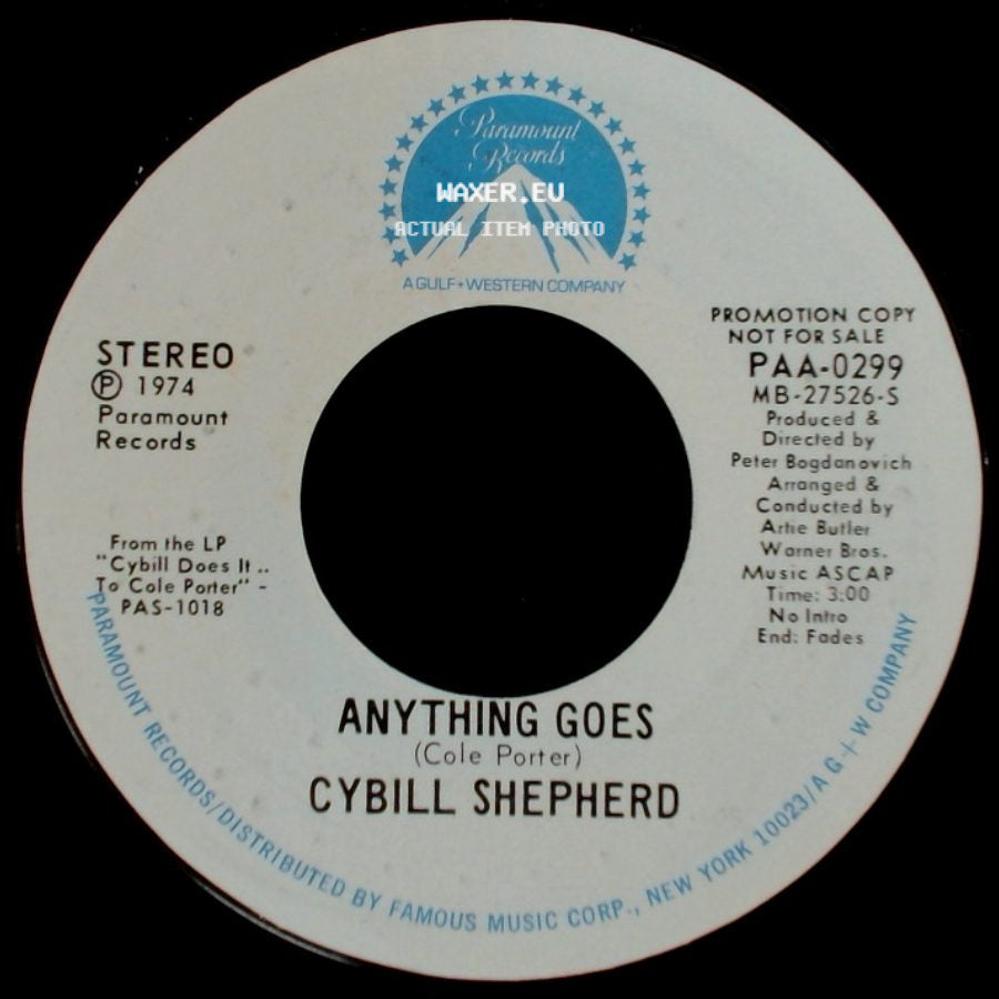Cybill Shepherd - Anything Goes / My Heart Belongs To Daddy side A