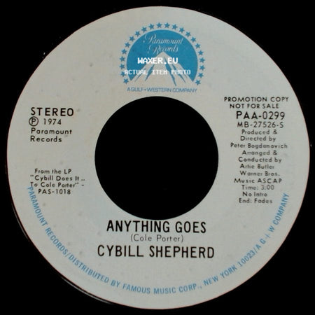 Cybill Shepherd - Anything Goes / My Heart Belongs To Daddy side A
