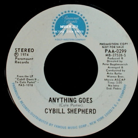 Cybill Shepherd - Anything Goes / My Heart Belongs To Daddy side A