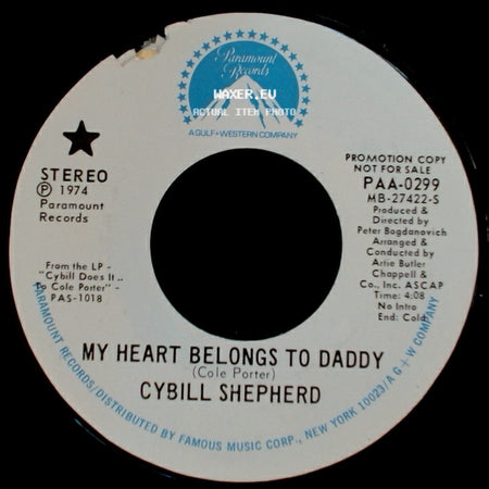 Cybill Shepherd - Anything Goes / My Heart Belongs To Daddy side B
