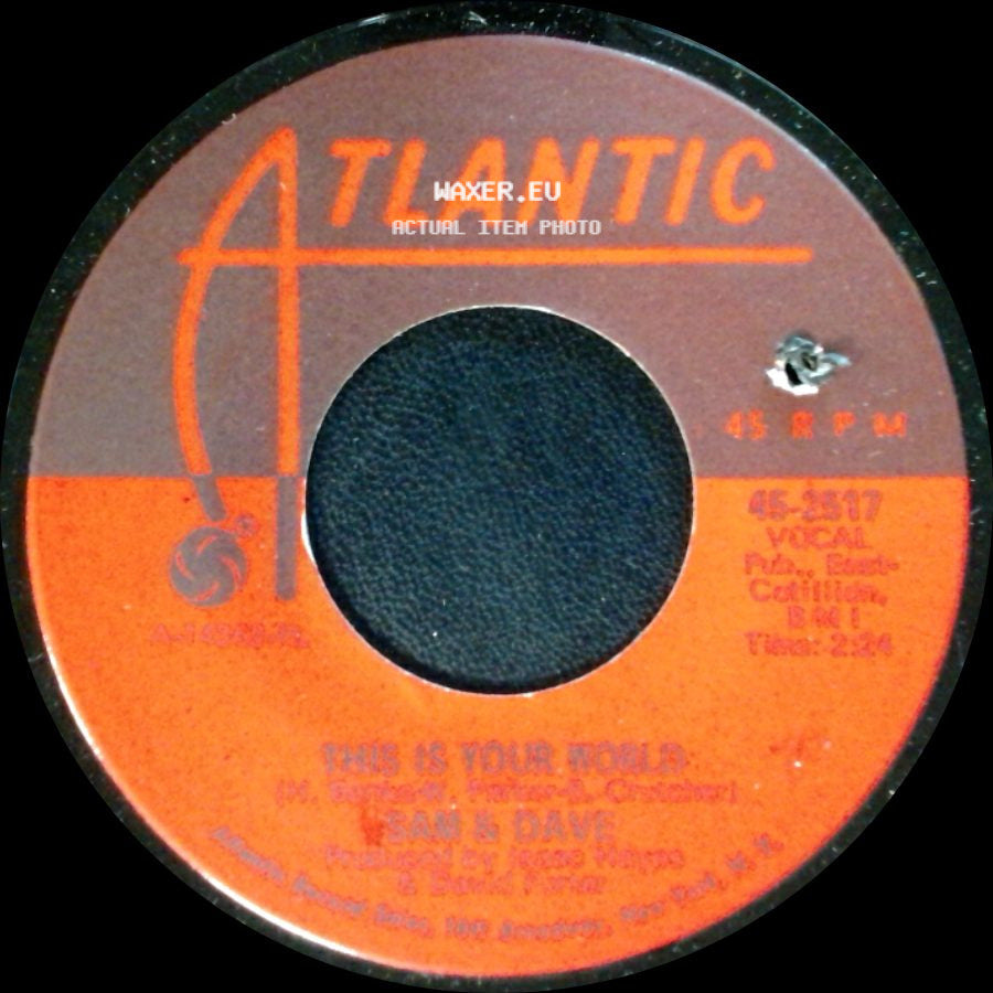 Sam & Dave - This Is Your World / You Don't Know What You Mean To Me side A