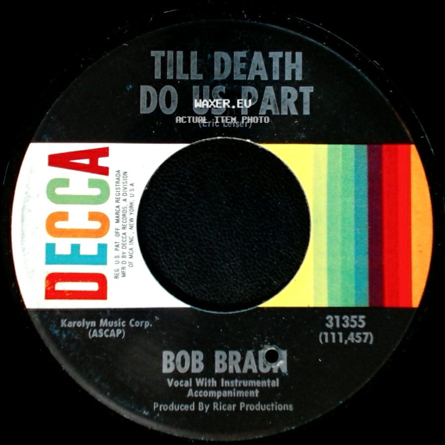 Bob Braun - So It Goes / Till Death Do Us Part side B