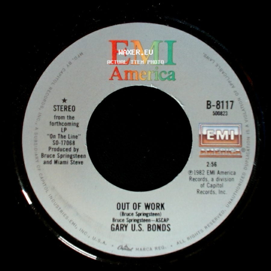 Gary U.S. Bonds - Bring Her Back / Out Of Work side B