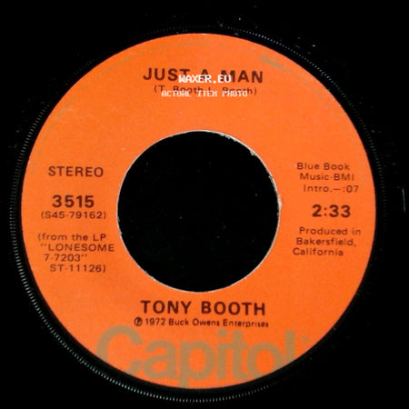 Tony Booth - Just A Man / When A Man Loves A Woman (The Way That I Love You) side A