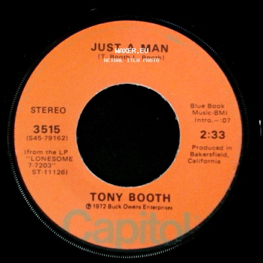 Tony Booth - When A Man Loves A Woman (The Way That I Love You) / Just A Man side B