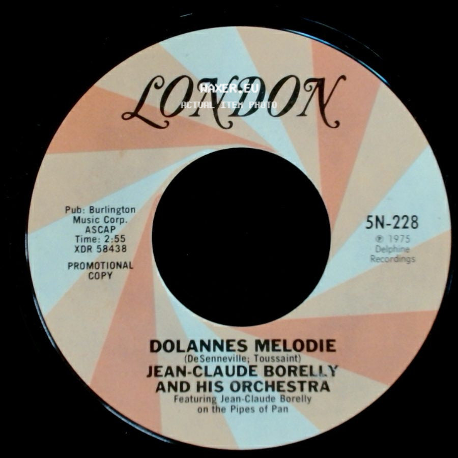Jean-Claude Borelly And His Orchestra - Dolannes Melodie / Dolannes Melodie side A