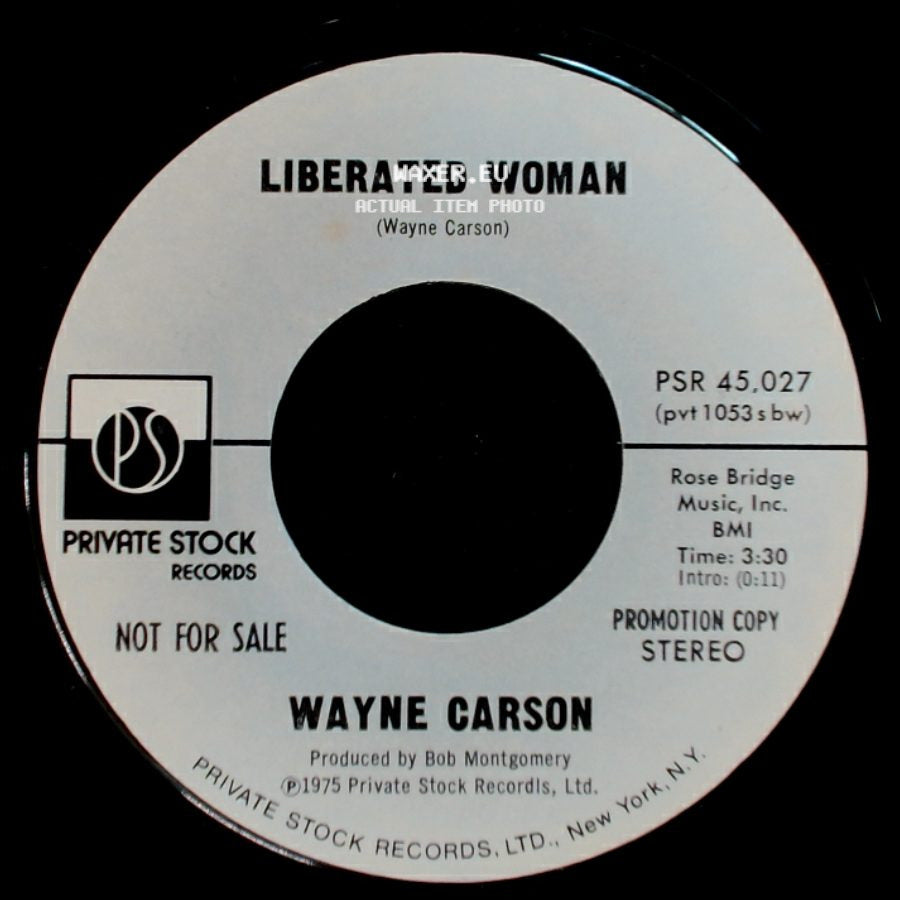 Wayne Carson - Liberated Woman / Liberated Woman side B