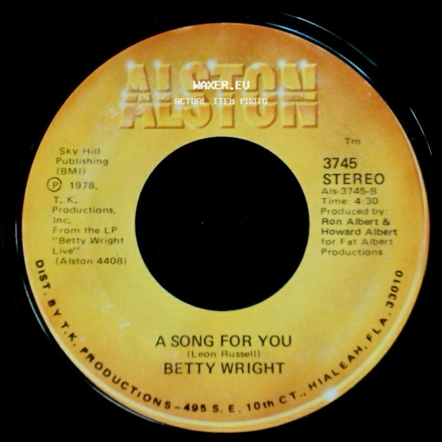 Betty Wright - Lovin' Is Really My Game / A Song For You side B