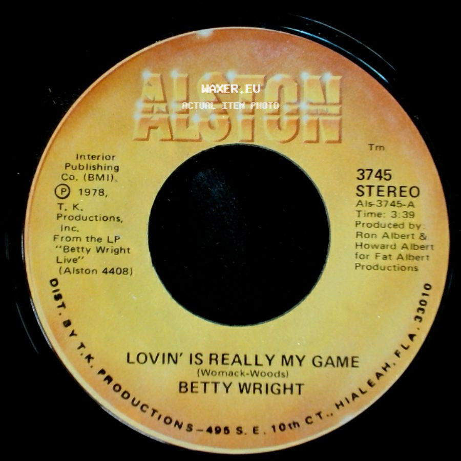 Betty Wright - A Song For You / Lovin' Is Really My Game side B