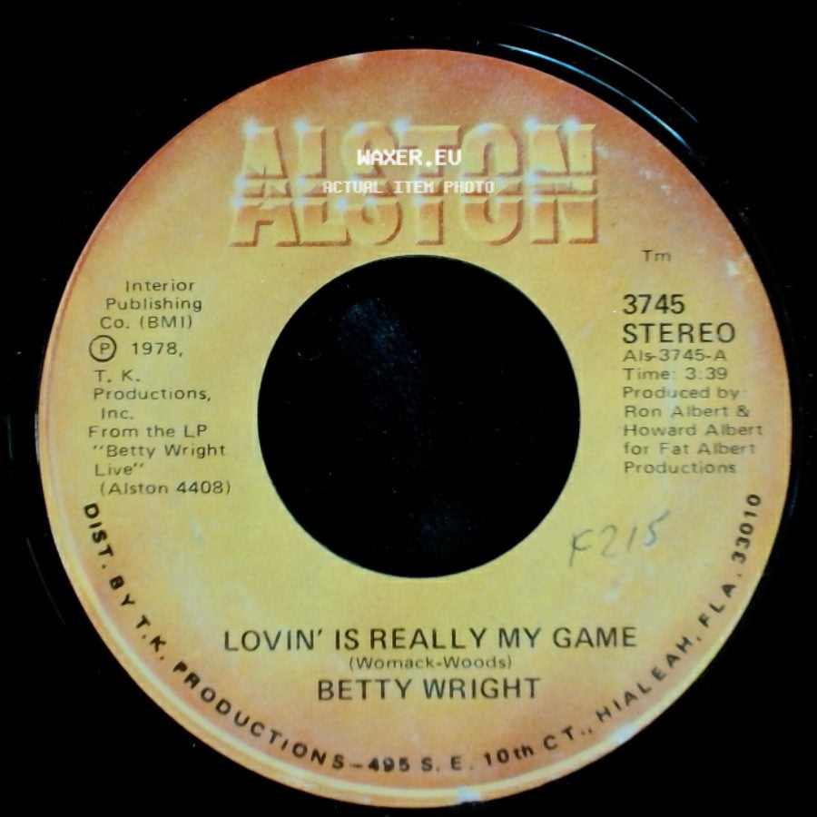 Betty Wright - Lovin' Is Really My Game / A Song For You side A